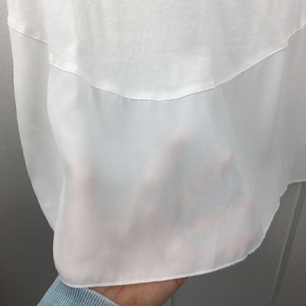 ‎Desigual Cream Triangular Panel Tank - S - Picture 13 of 16